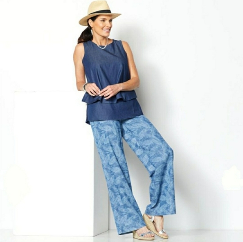 DG2‎ by Diane Gilman Jeans Women's Wide Leg Plus Size 16-18